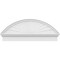 Ekena Millwork Segment Arch Sunburst Architectural Grade PVC Combination Pediment, 44"W x 17-7/8"H x 2-3/4"P PEDPC044X180SEG01 - alternate 5